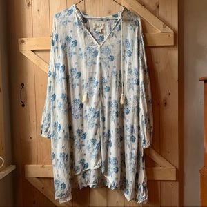 Ralph Lauren DENIM & SUPPLY Floral Gauze Tunic XL